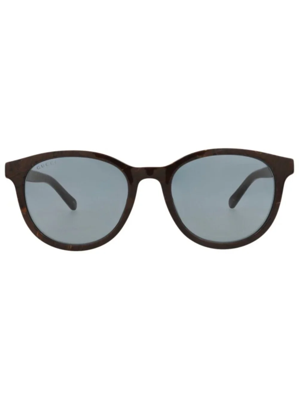 New Gucci Women's Sunglasses Round Oval Recycled Acetate Frame Mens Brown Brown
